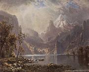 Albert Bierstadt In the Sierras oil painting artist